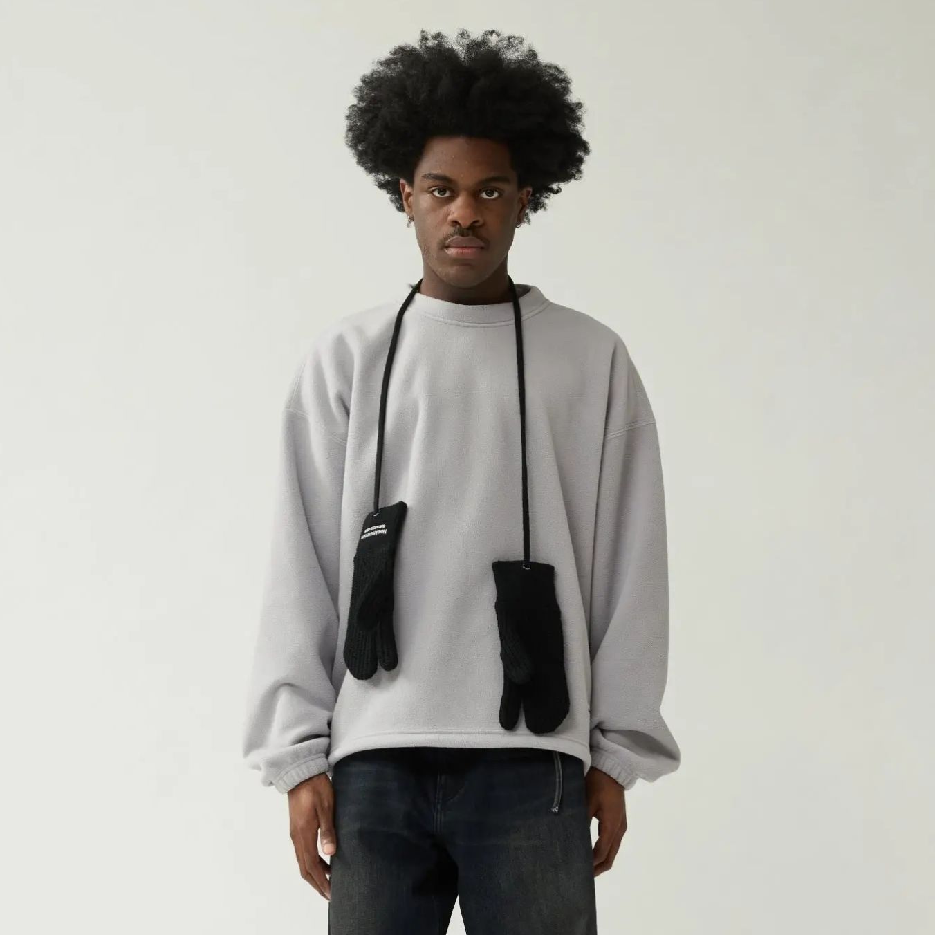 New Amsterdam Surf Association Fleece-Pullover Grau