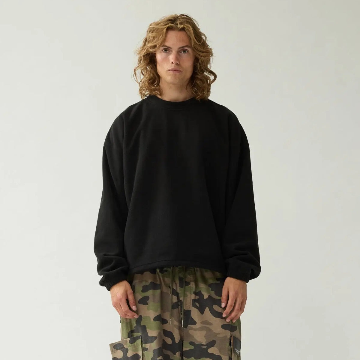 New Amsterdam Surf Association Fleece-Pullover Schwarz