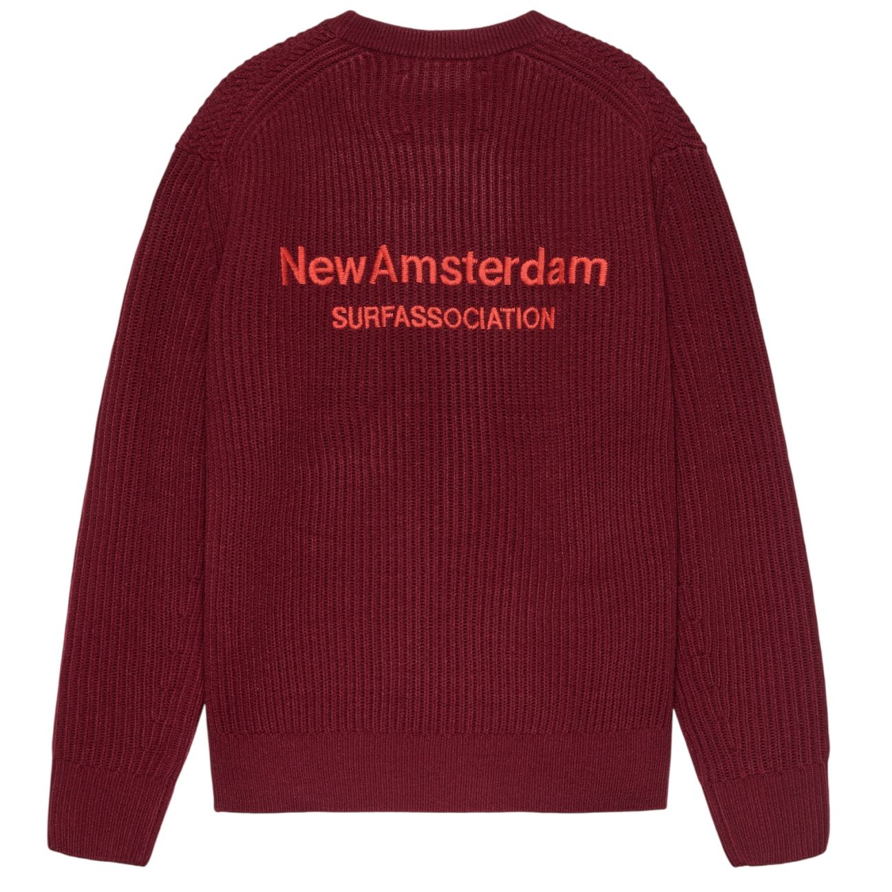 New Amsterdam Surf Association Gestrickter Pullover Bordeaux