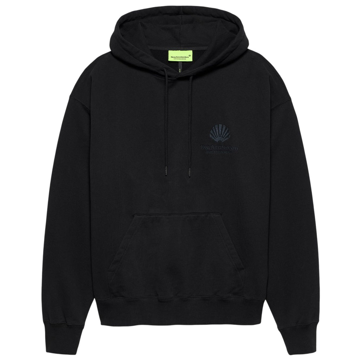 New Amsterdam Surf Association Logo Kapuzenpullover Schwarz