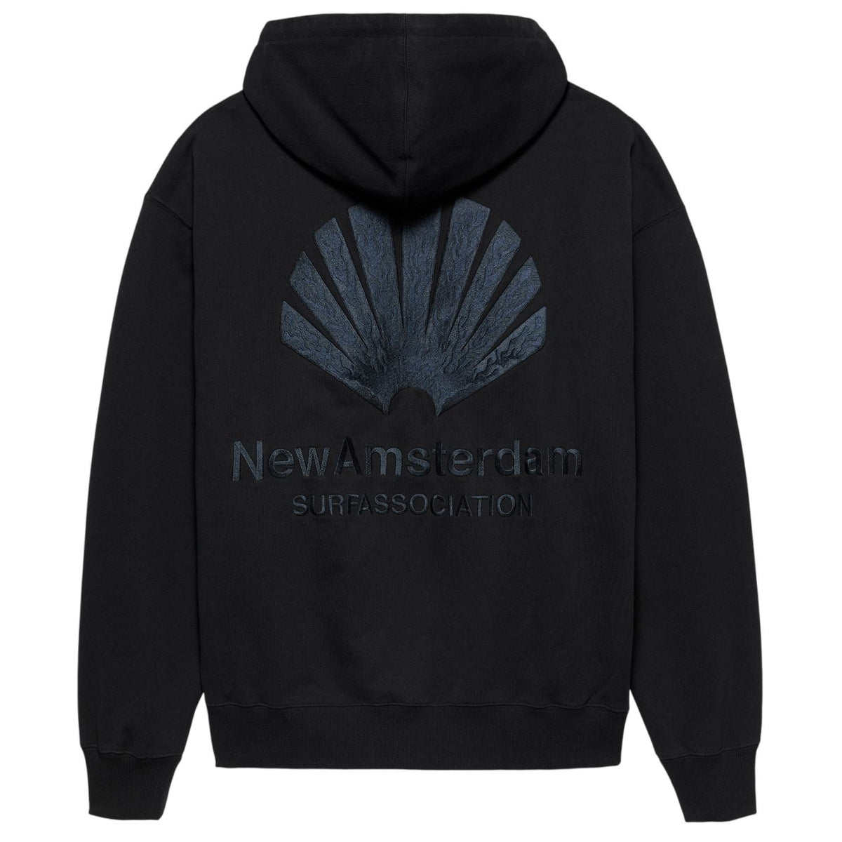 New Amsterdam Surf Association Logo Kapuzenpullover Schwarz