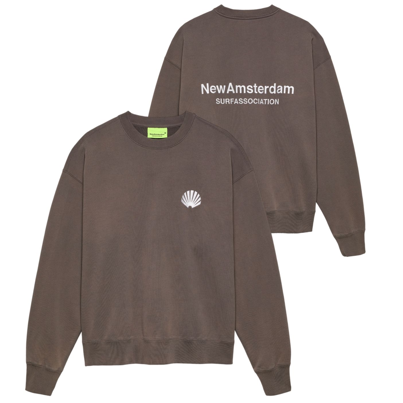 New Amsterdam Surf Association Logo-Pullover Braun