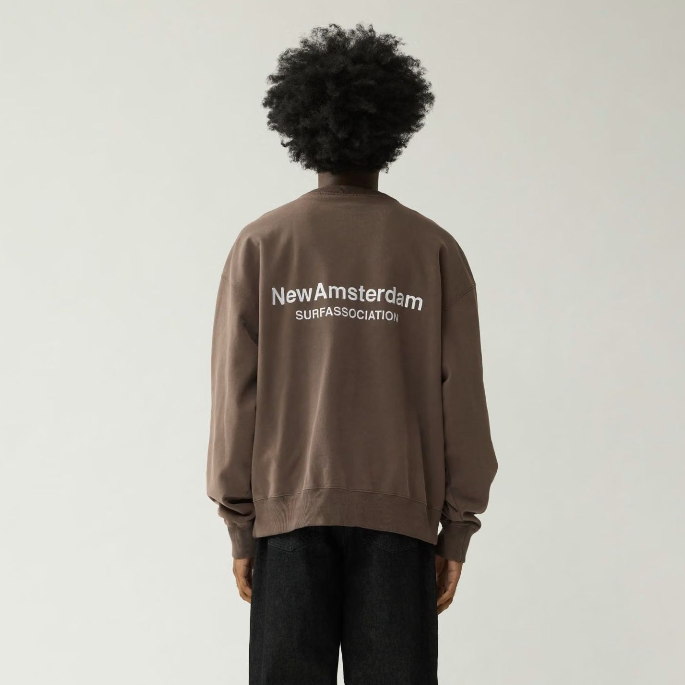 New Amsterdam Surf Association Logo-Pullover Braun