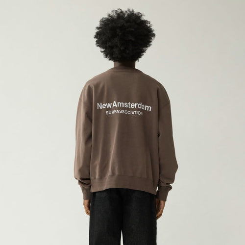 New Amsterdam Surf Association Logo-Pullover Braun