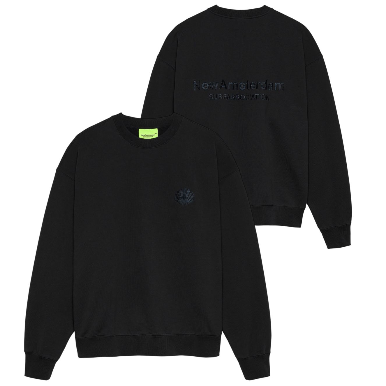 New Amsterdam Surf Association Logo Pullover Schwarz