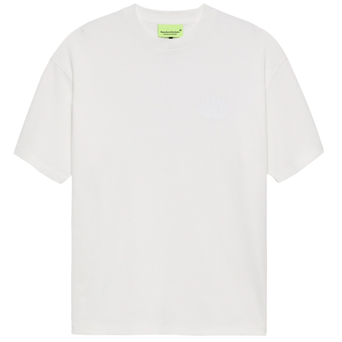 New Amsterdam Surf Association Logo-Waffel-T-shirt Weiß