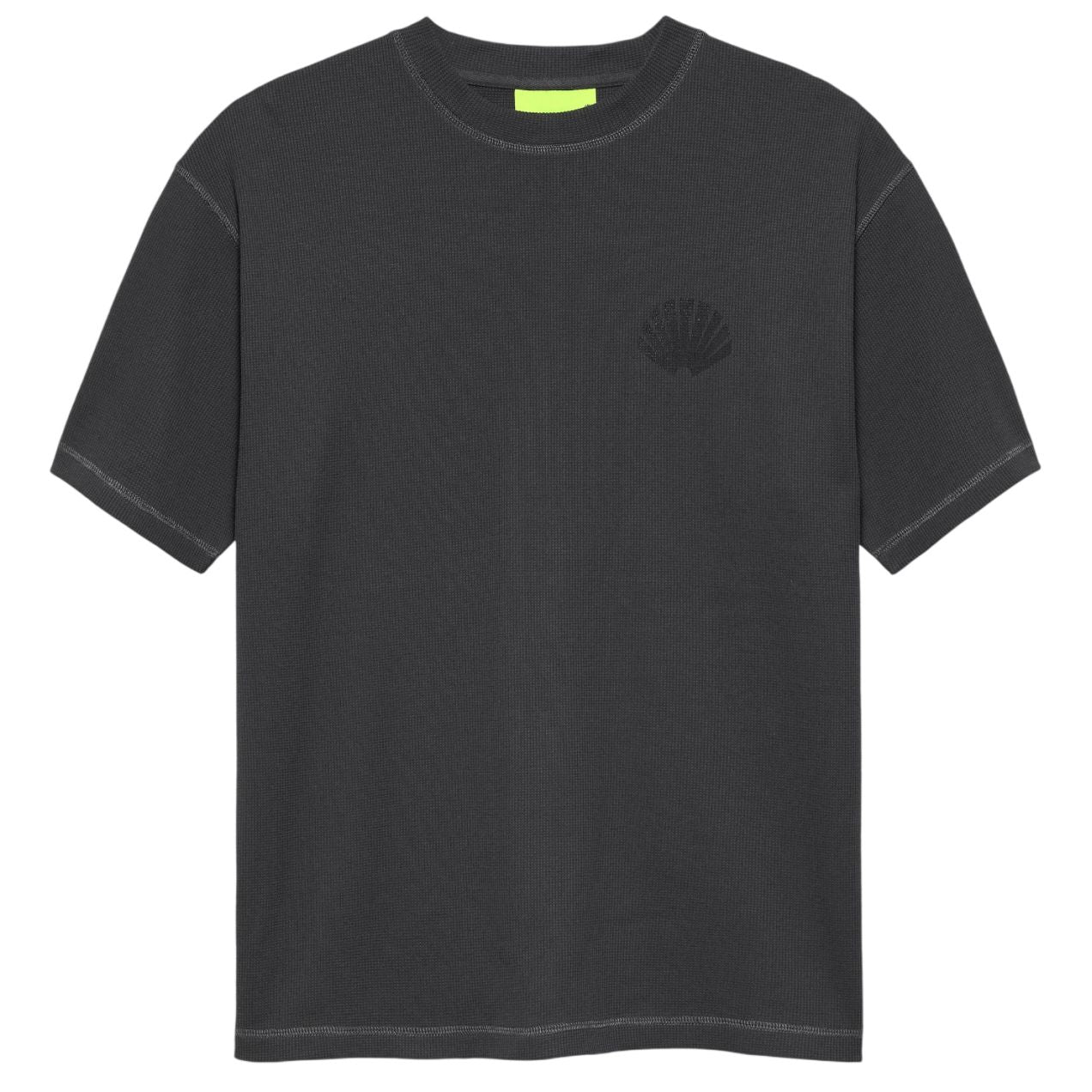 New Amsterdam Surf Association Logo-Waffel-T-shirt Schwarz