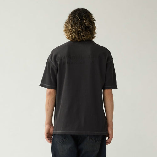 New Amsterdam Surf Association Logo Waffle T-shirt Zwart