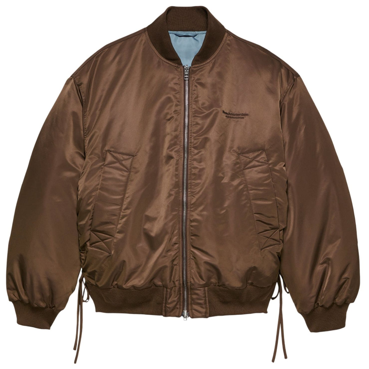 New Amsterdam Surf Association Reversible Bomberjacke Braun/Blau