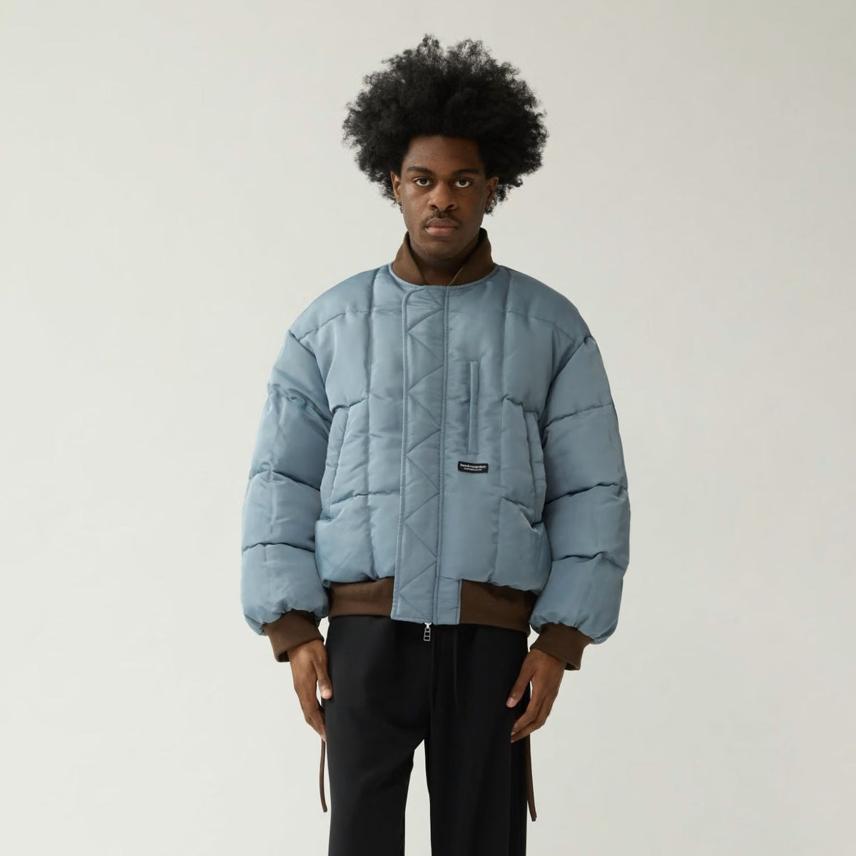 New Amsterdam Surf Association Reversible Bomberjacke Braun/Blau