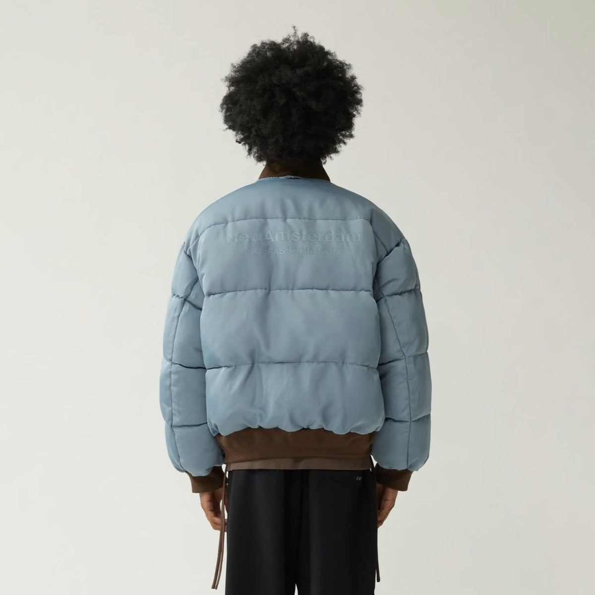 New Amsterdam Surf Association Reversible Bomberjacke Braun/Blau