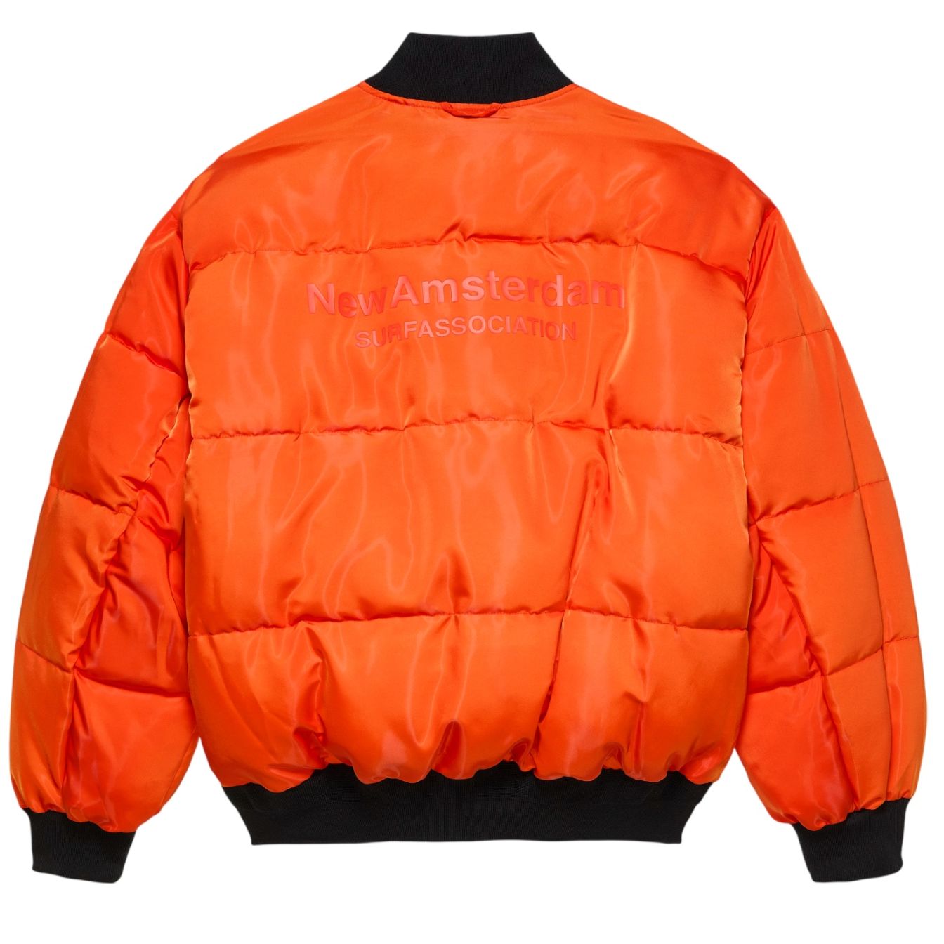 New Amsterdam Surf Association Reversible Bomberjacke Dunkelgrün/Orange