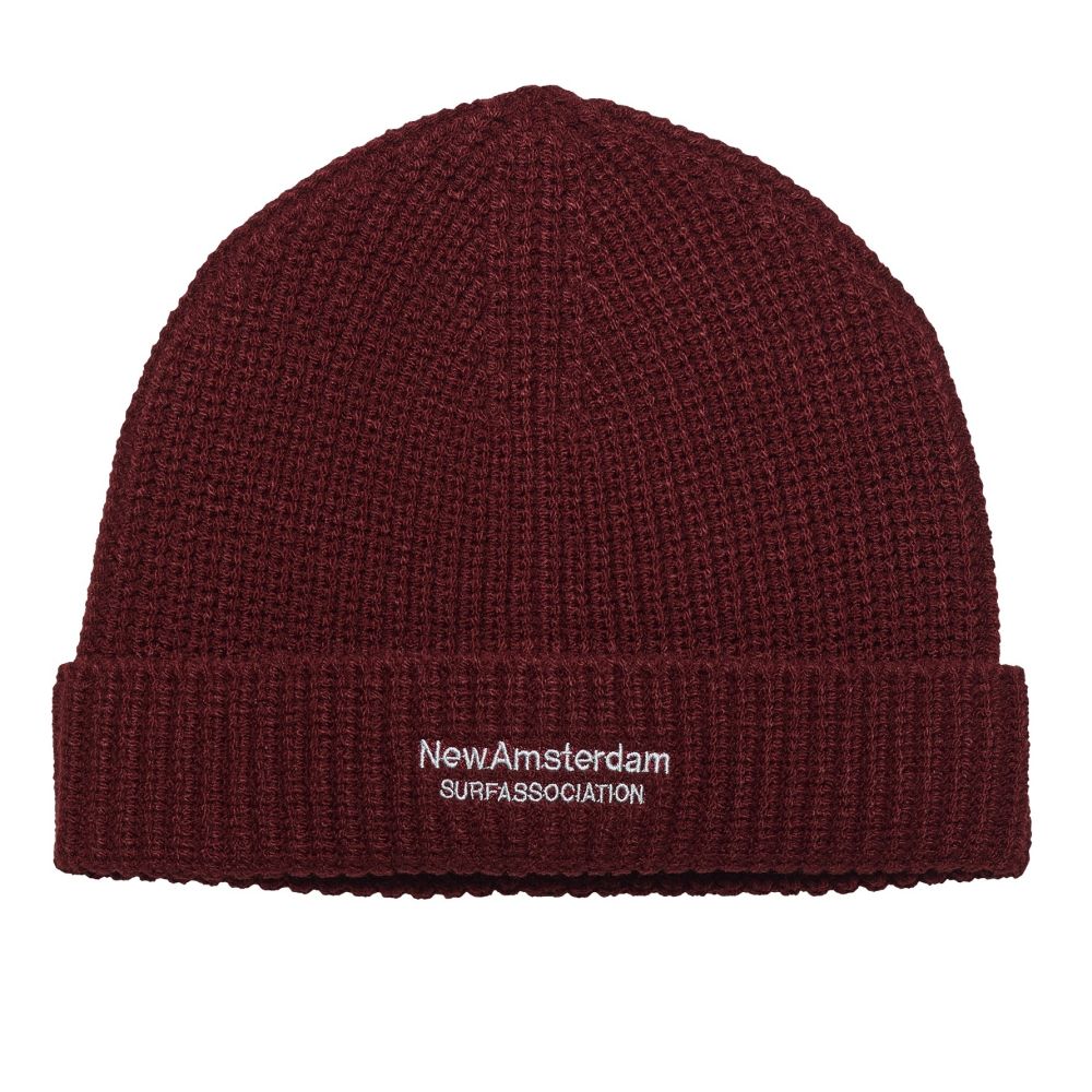 New Amsterdam Surf Association Reversible Logo Mütze Bordeaux