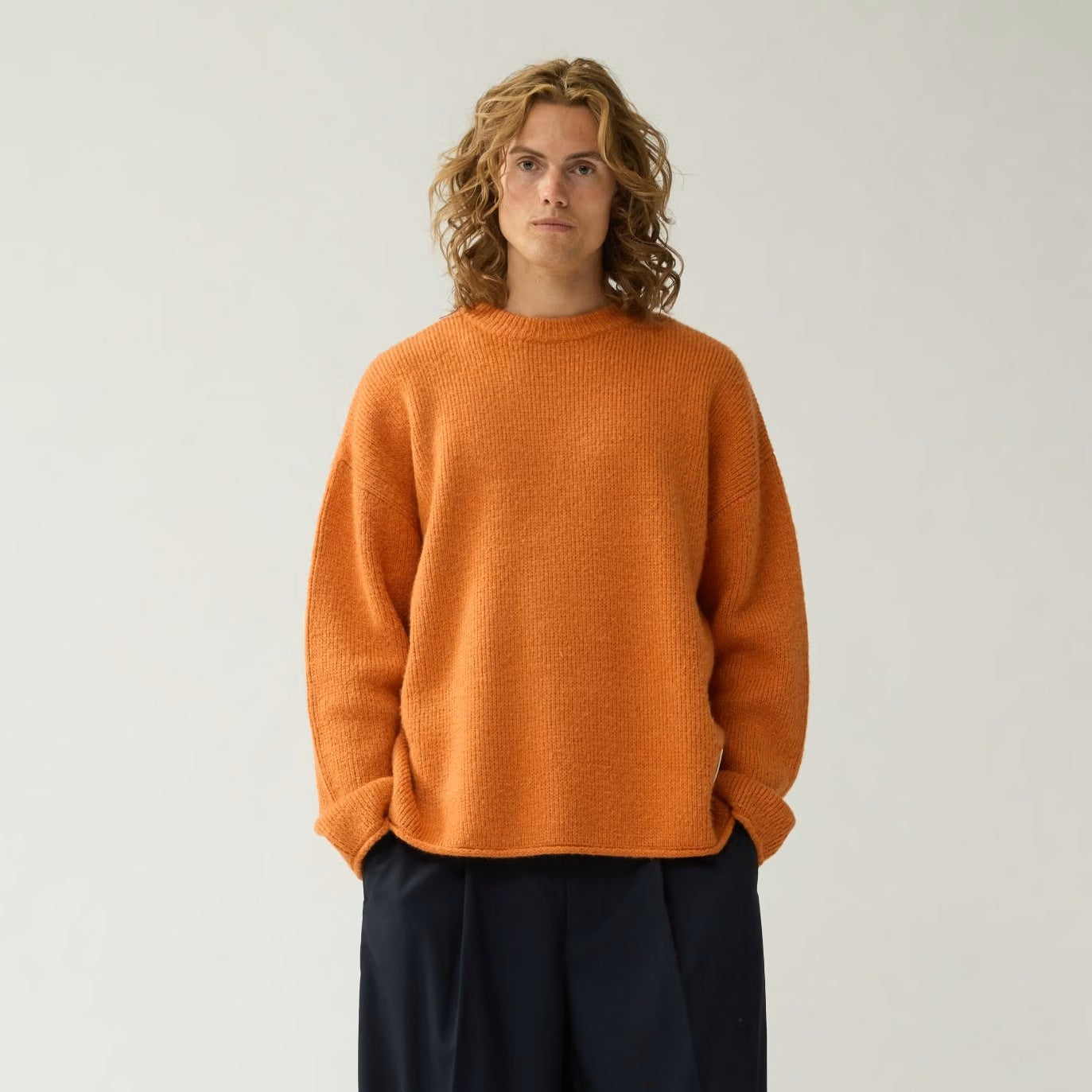 New Amsterdam Surf Association Tide Knit Pullover Orange