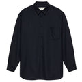 New Amsterdam Surf Association Wool Oversized Hemd Marine
