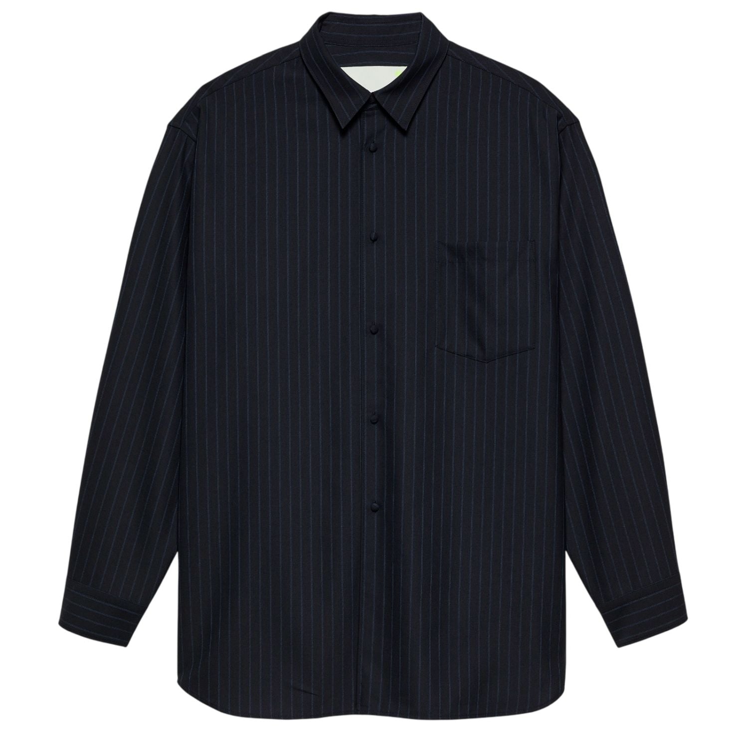 New Amsterdam Surf Association Wool Oversized Hemd Marine