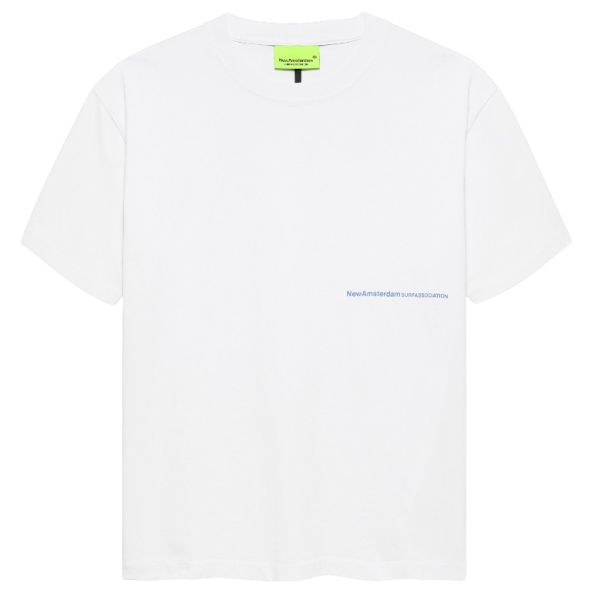 New Amsterdam Surf Association Back Zip T-shirt Wit