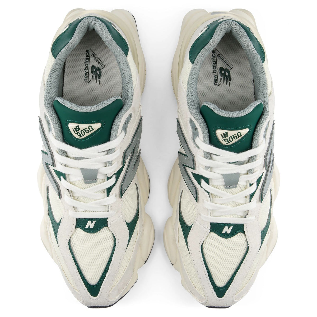 New Balance 9060 Sneaker Weiß/Dunkelgrün