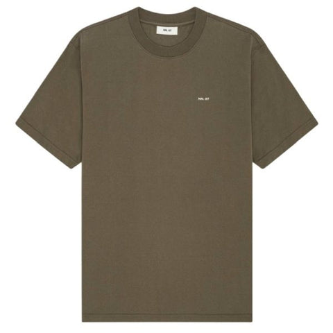 NN.07 Abel Print T-shirt Dunkelgrün
