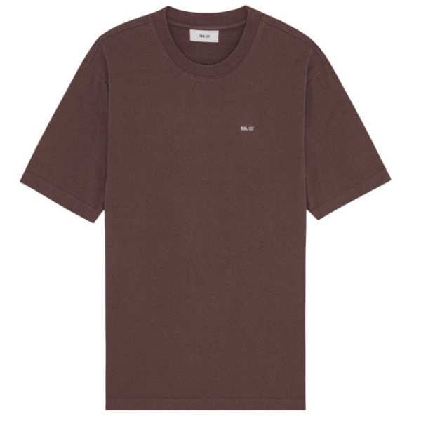 NN.07 Adam EMB T-shirt Bruin