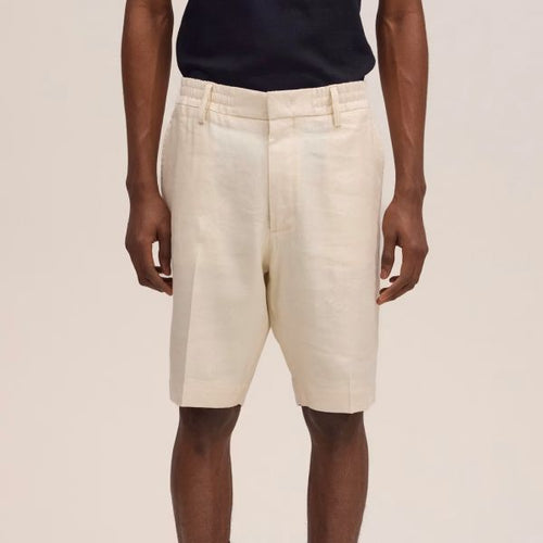 NN.07 Billie Linen Blend Korte Broek Off White