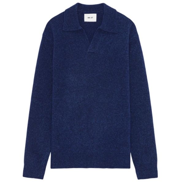 NN.07 Hope Longsleeve Polo Navy