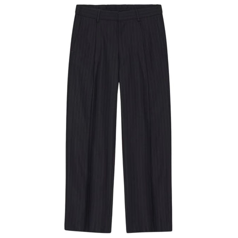 NN.07 Kay Relaxed Gestreifte Hose Marine
