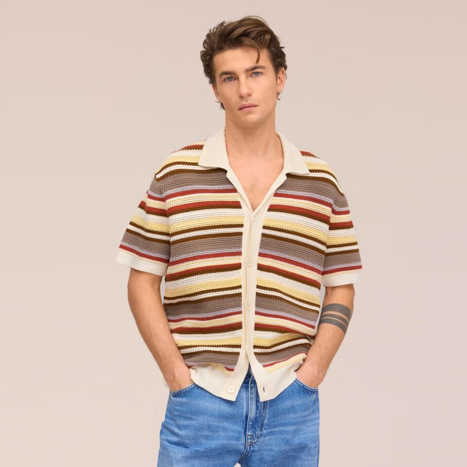NN.07 Lars Cardigan Overhemd Meerkleurig