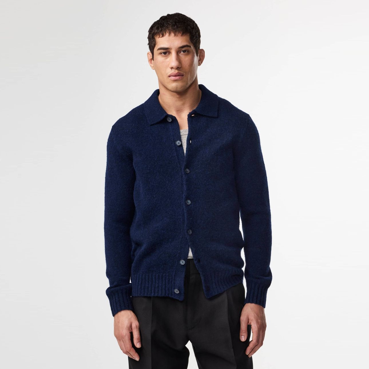 NN.07 Lee Polo Cardigan Navy