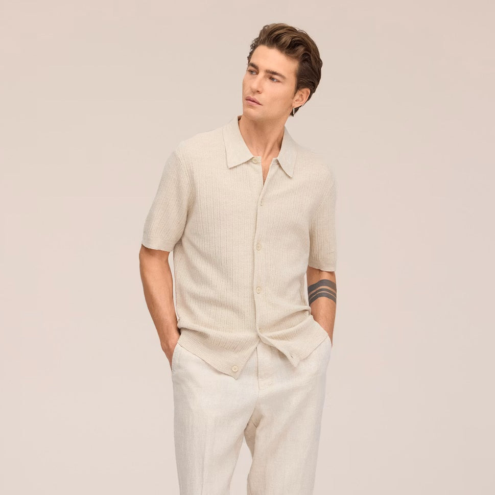 NN.07 Nolan Cardigan Overhemd Off White