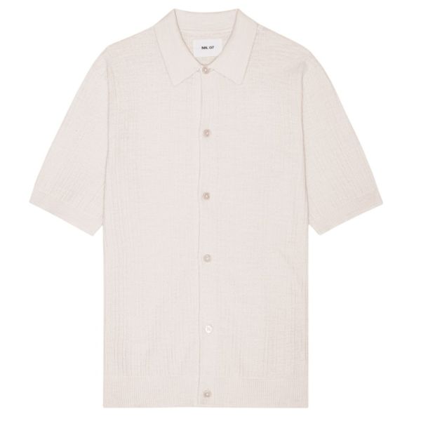 NN.07 Nolan Cardigan Overhemd Off White