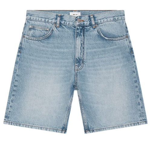 NN.07 Otis Denim Korte Broek Licht Blauw