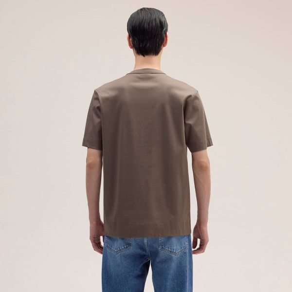NN.07 Pedro EMB T-shirt Bruin