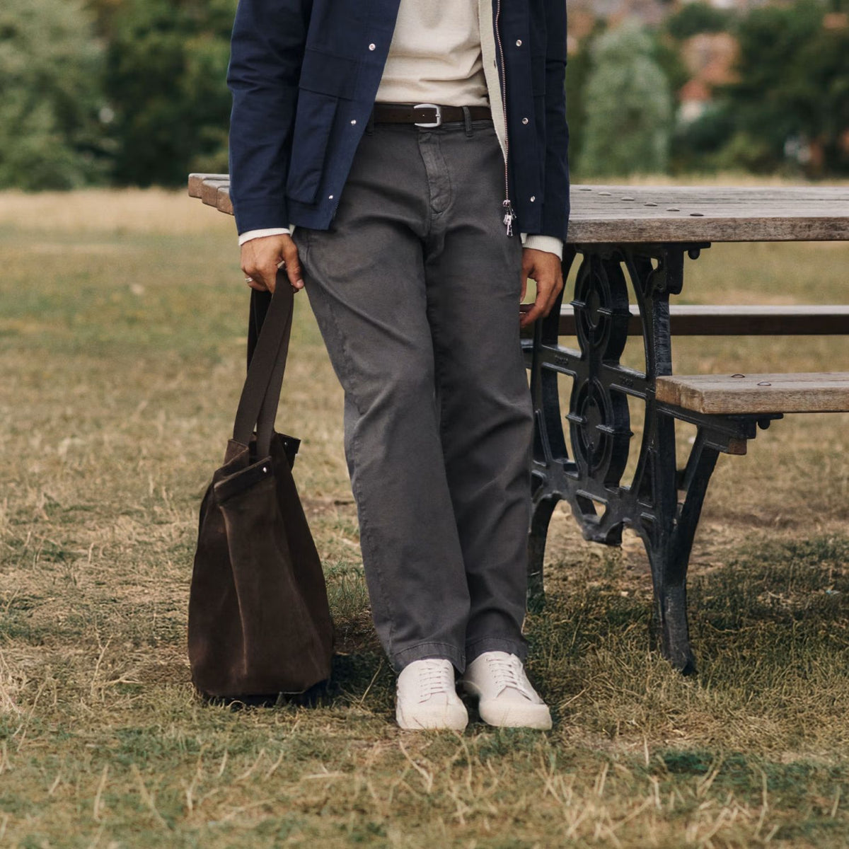NN.07 Aden Straight Leg Chino Donker Groen