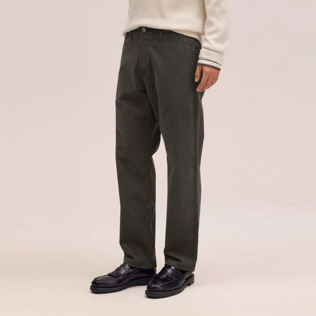 NN.07 Aden Straight Leg Chino Donker Groen