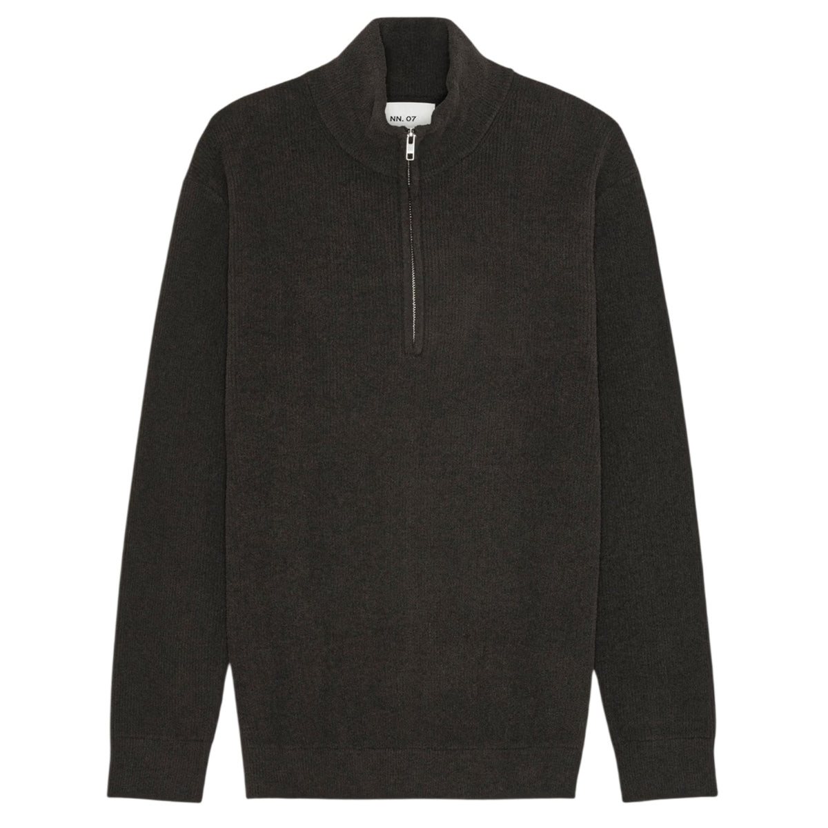 NN.07 Danny Half-Zip Pullover Braun