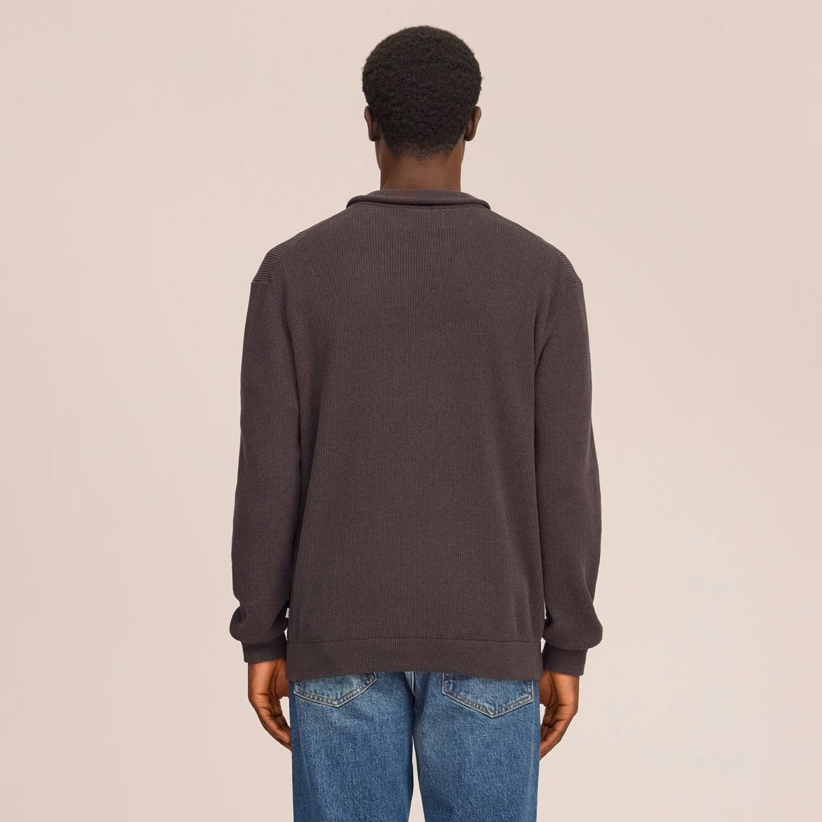 NN.07 Danny Half-Zip Pullover Braun