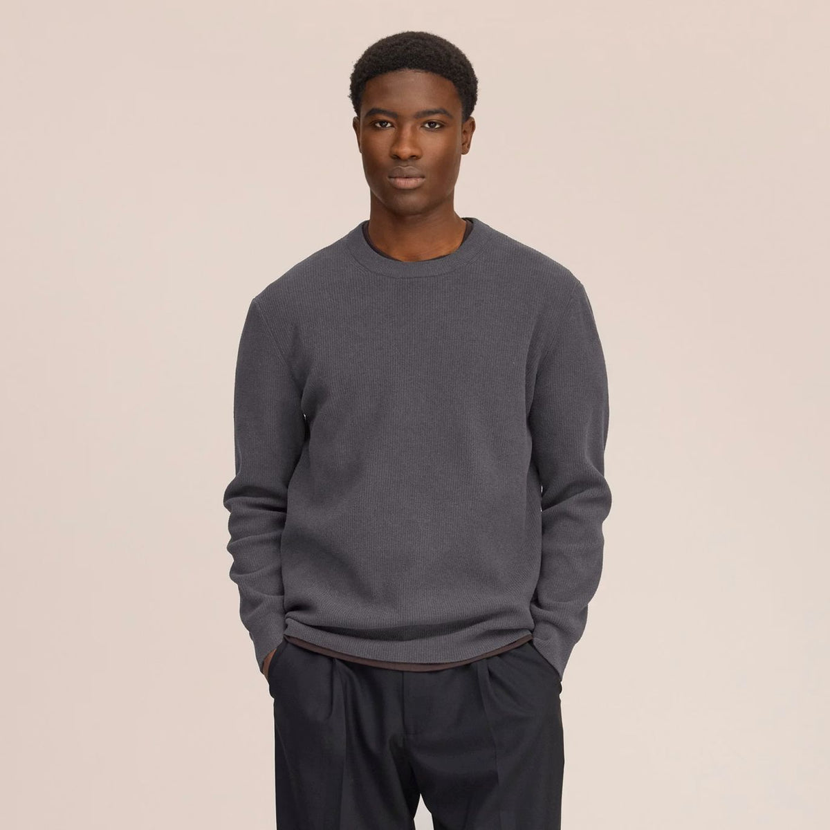 NN.07 Danny Knit Pullover Anthrazit