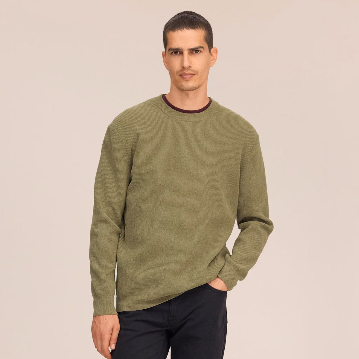 NN.07 Danny Knit Pullover Dunkelgrün