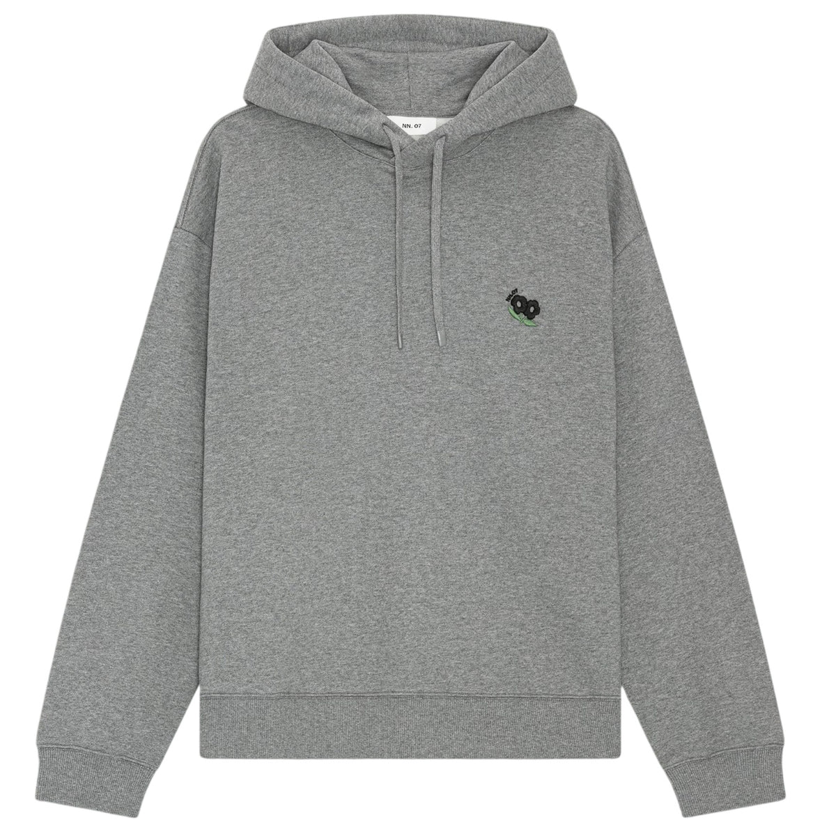 NN.07 David EMB Kapuzenpullover Grau