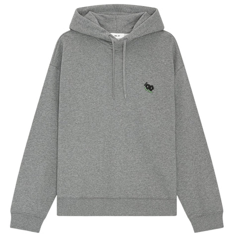 NN.07 David EMB Kapuzenpullover Grau