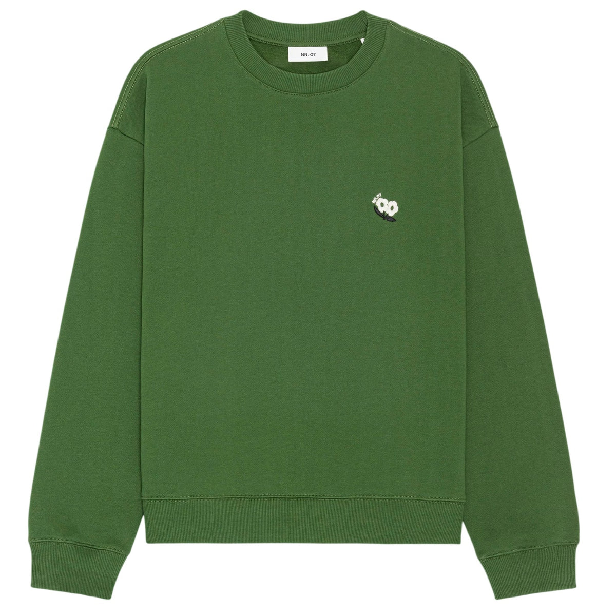 NN.07 David EMB Pullover Grün
