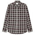 NN.07 Deon Check Hemd Bordeaux