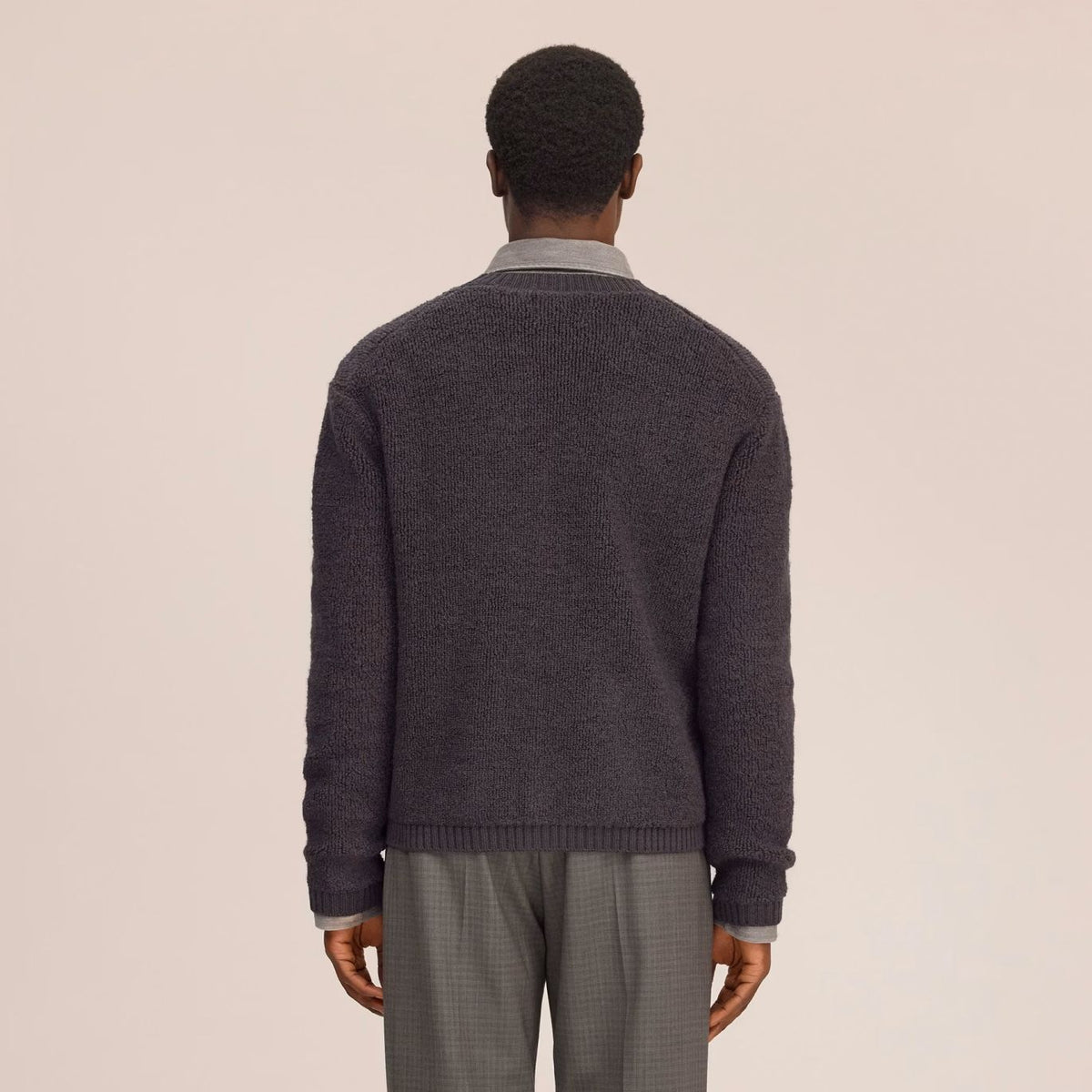 NN.07 Fleece-Cardigan Braun