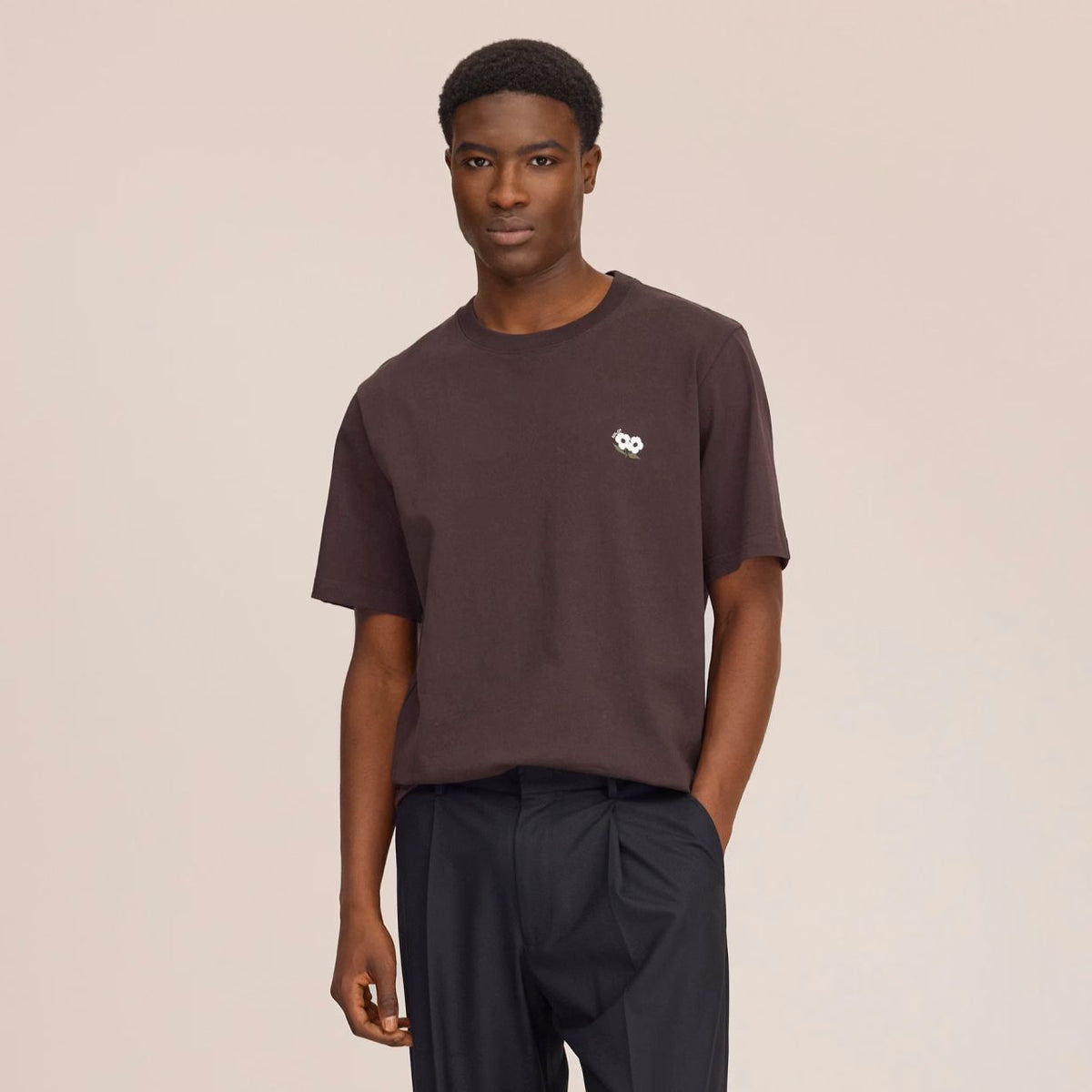 NN.07 Jett Embro T-shirt Braun