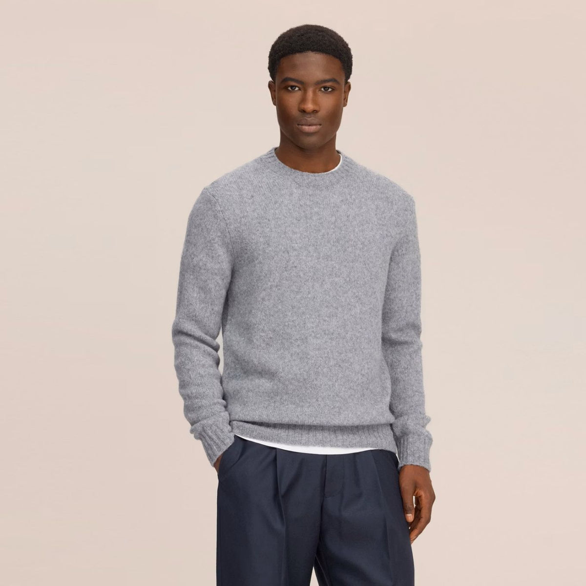 NN.07 Lee Knit Pullover Grau
