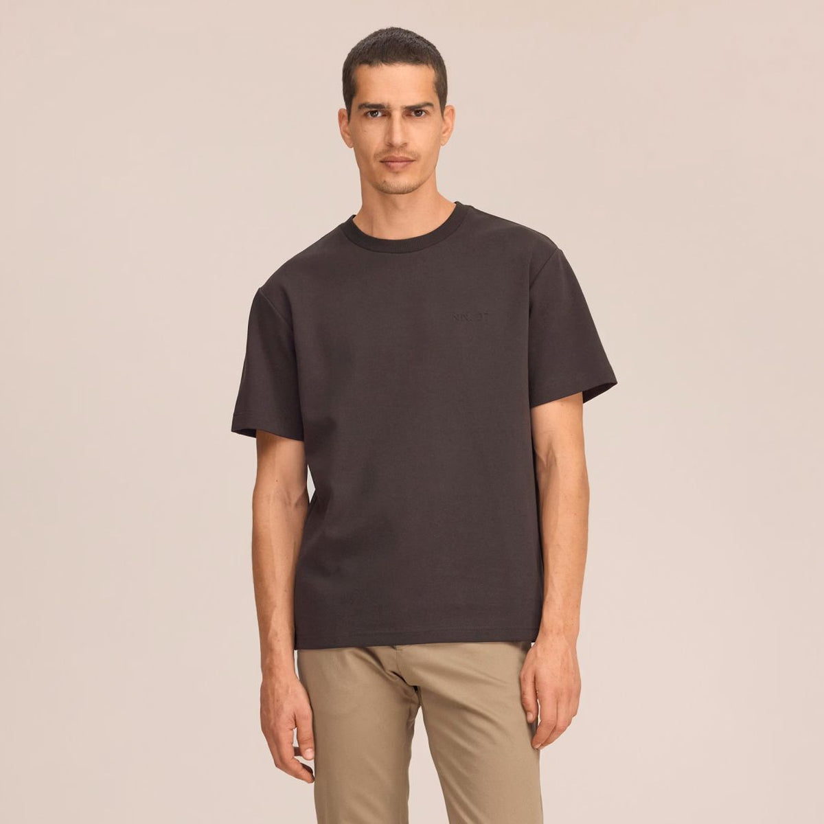 NN.07 Nat Logo T-shirt Braun