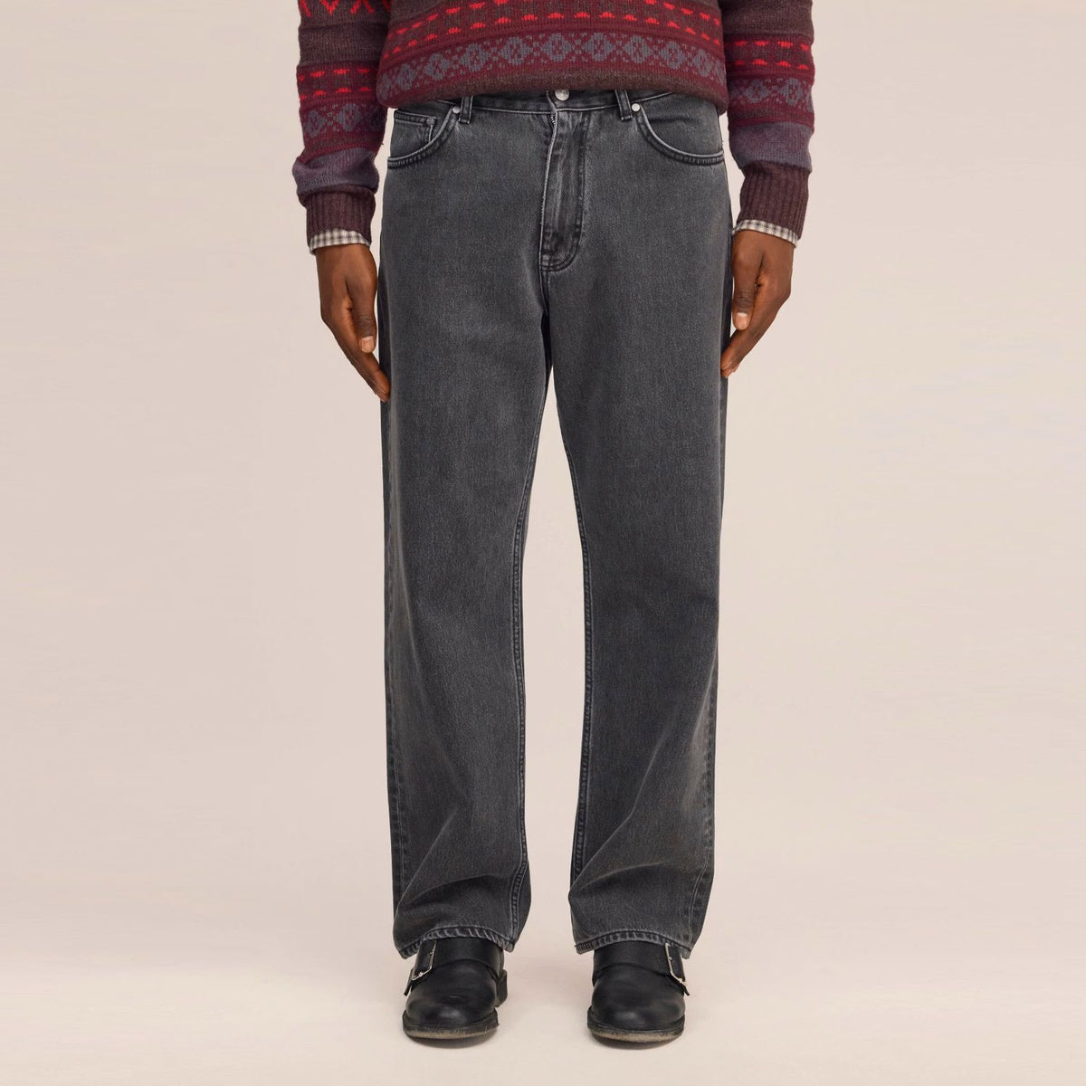 NN.07 Otis Rigid Cotton Jeans Grau