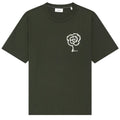 NN.07 Pedro EMB T-shirt Dunkelgrün