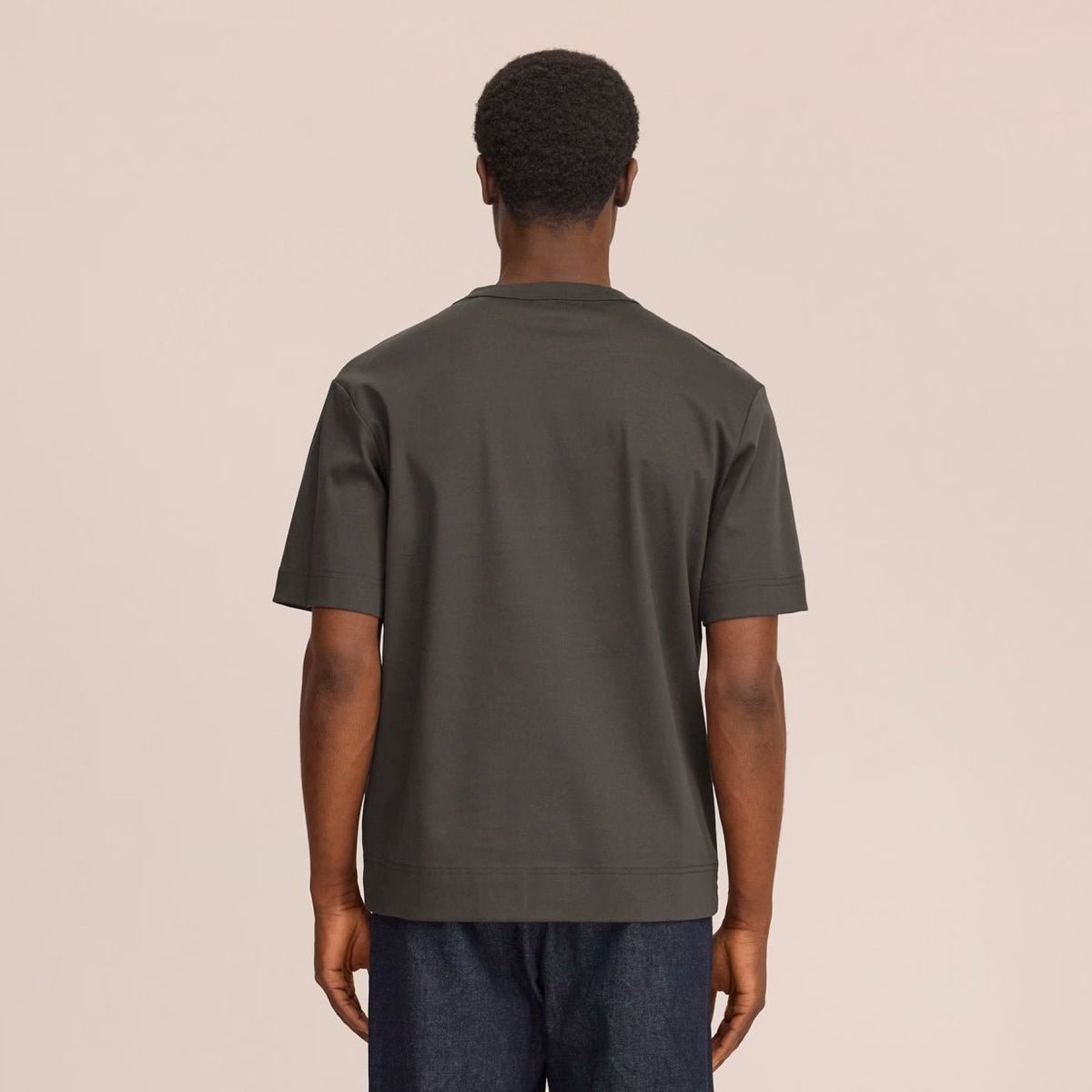 NN.07 Pedro EMB T-shirt Dunkelgrün